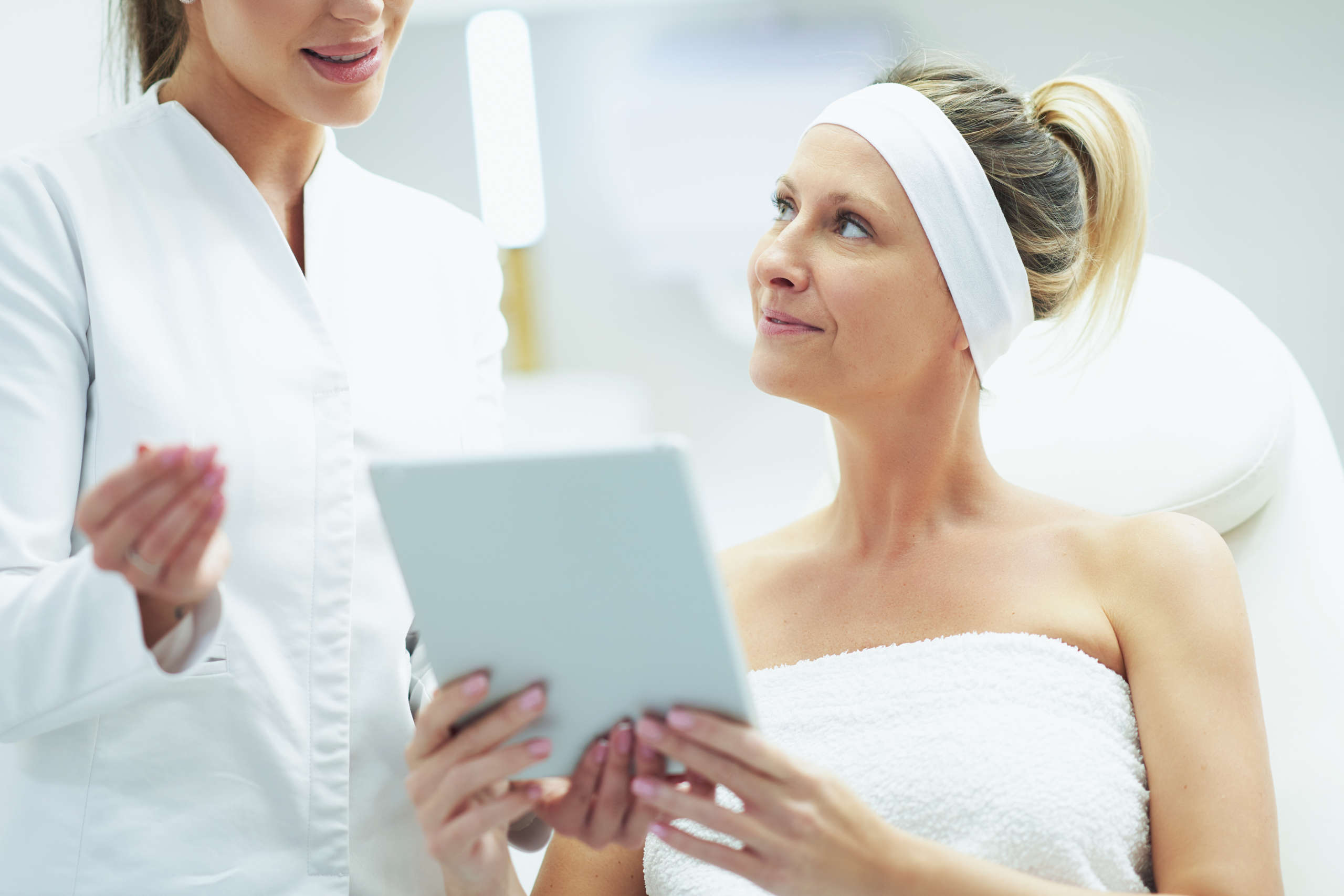 a scene of medical cosmetology treatments botox injection.